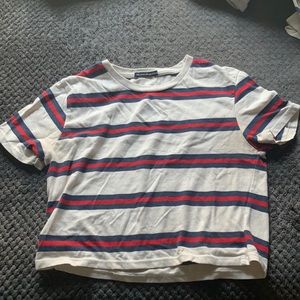 Brandy Melville Striped Short Sleeve Shirt